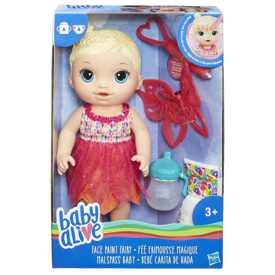 Order Baby Alive Face Paint Fairy - Blonde Hair - Hasbro, delivered to your  home | The Outfit