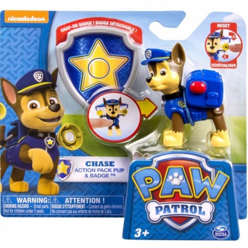paw patrol action pack pup & badge