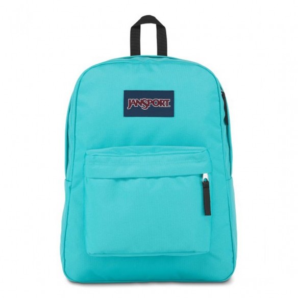 aqua blue jansport backpack