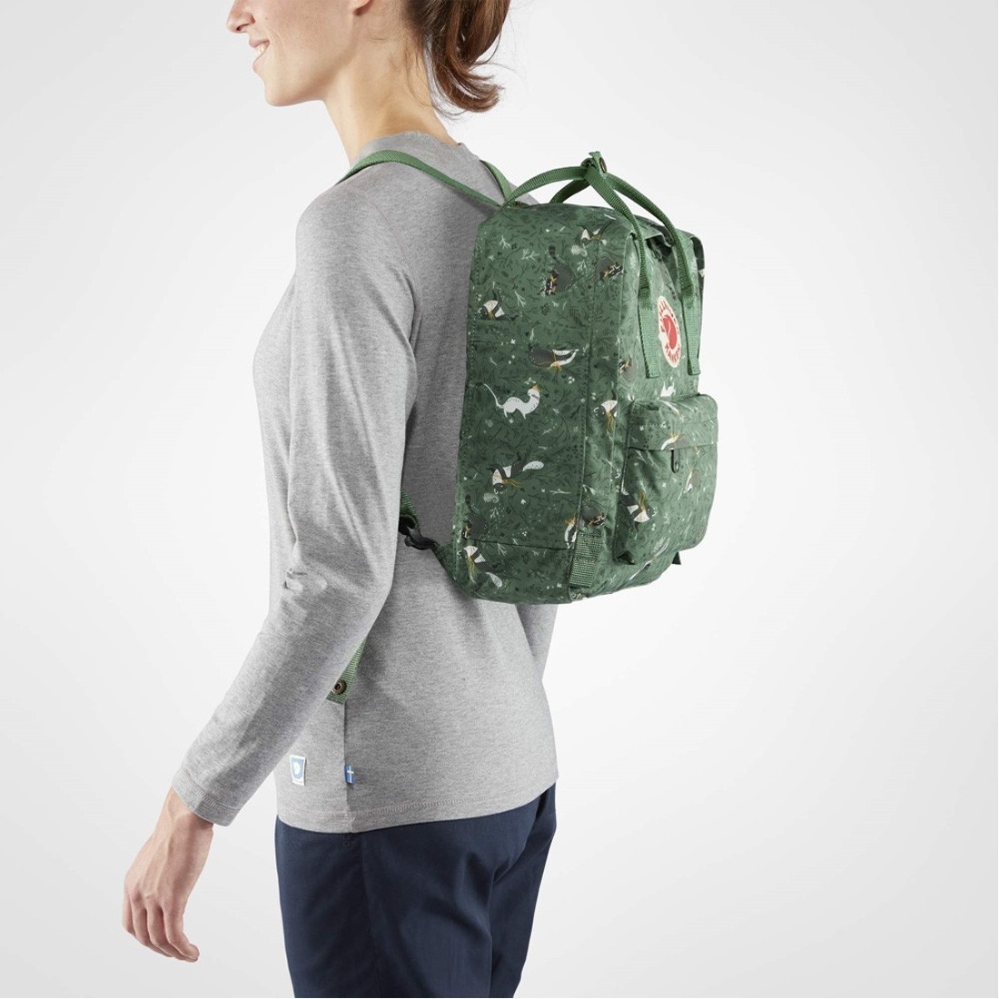 Shop Fjallraven Kanken Art Special Edition Backpack - Green Fable -  Fjallraven, delivered to your home | TheOutfit