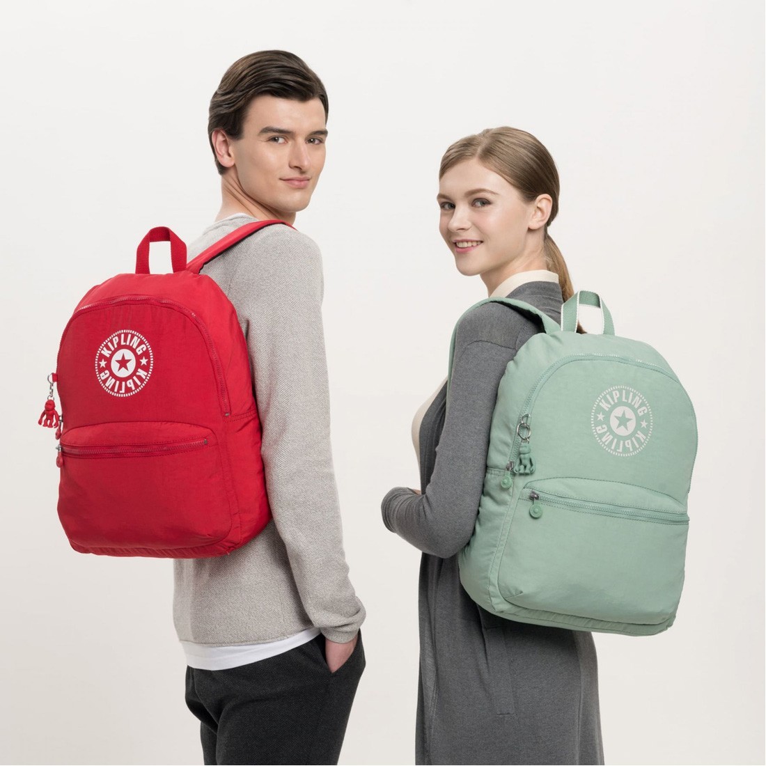 Order Kipling Kiryas Medium Lightweight Backpack - Lively Red - Kipling,  delivered to your home | The Outfit
