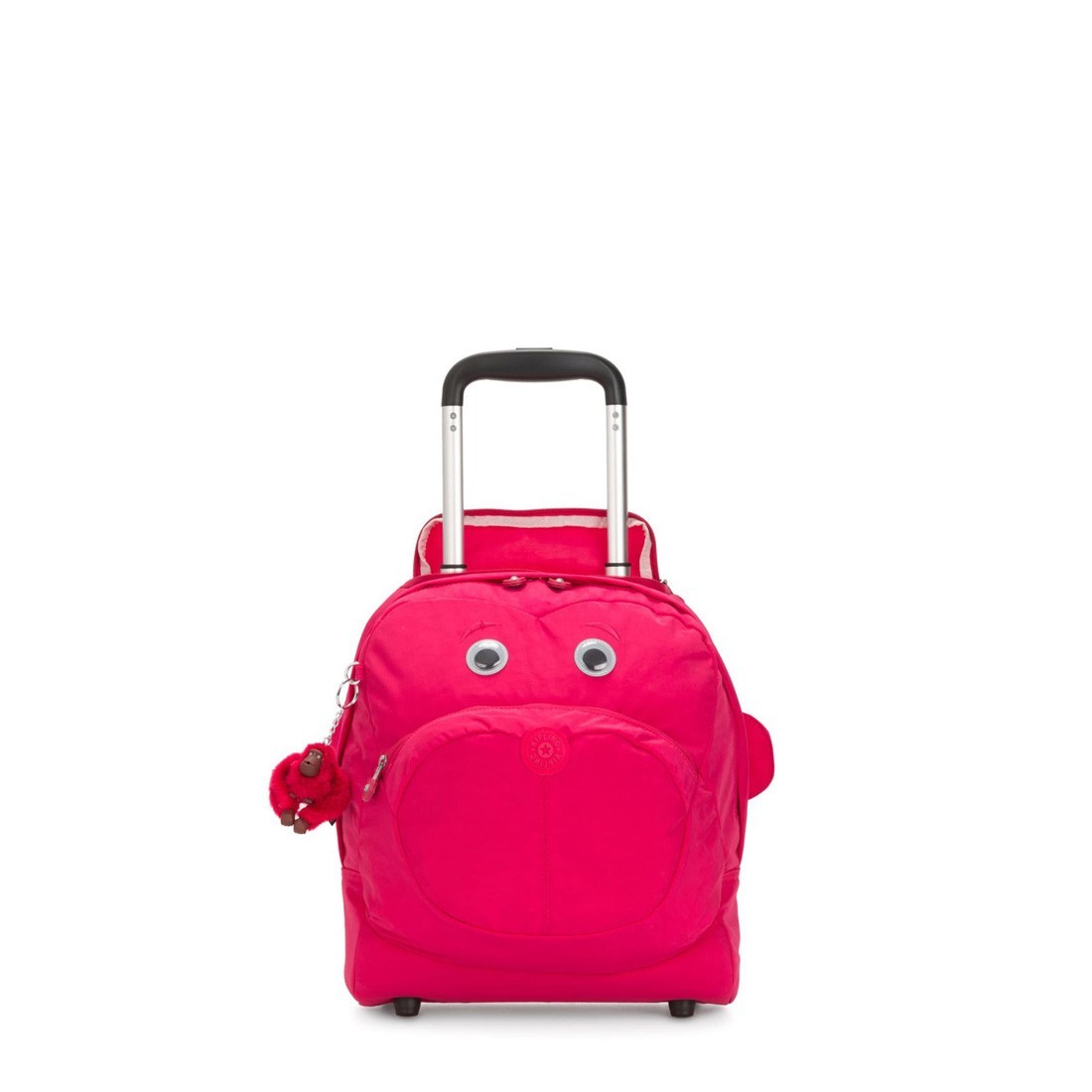 Shop Kipling Nusi Kids' Two-Wheeled School Bag - True Pink - Kipling ...