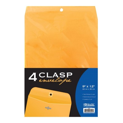 BAZIC Clasp Envelope Set of 4