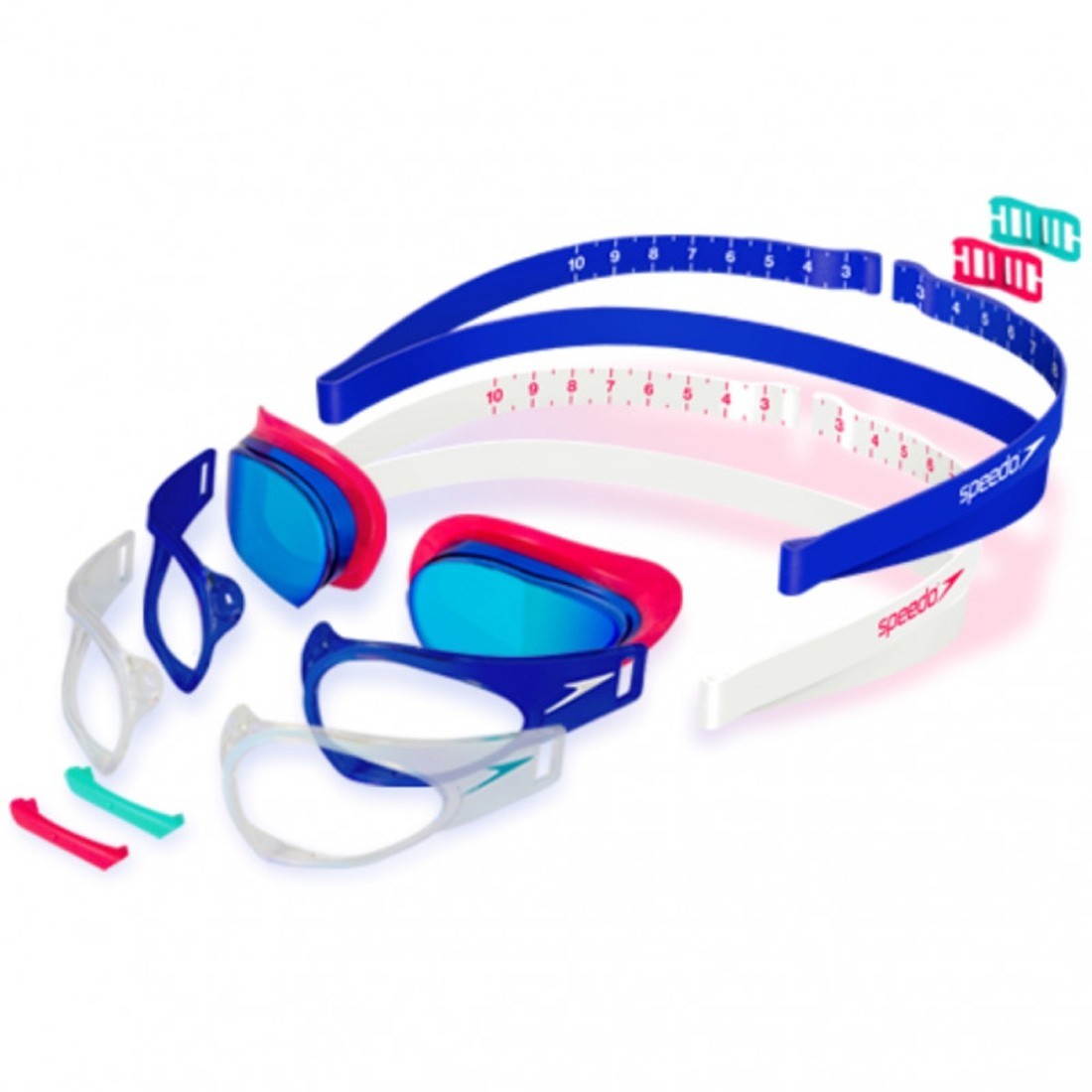 Shop Speedo Fastskin Prime Mirror Goggles - Red/Blue - Speedo, delivered to  your home | The Outfit