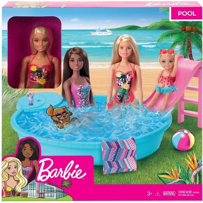 Barbie Blonde Doll Pool...