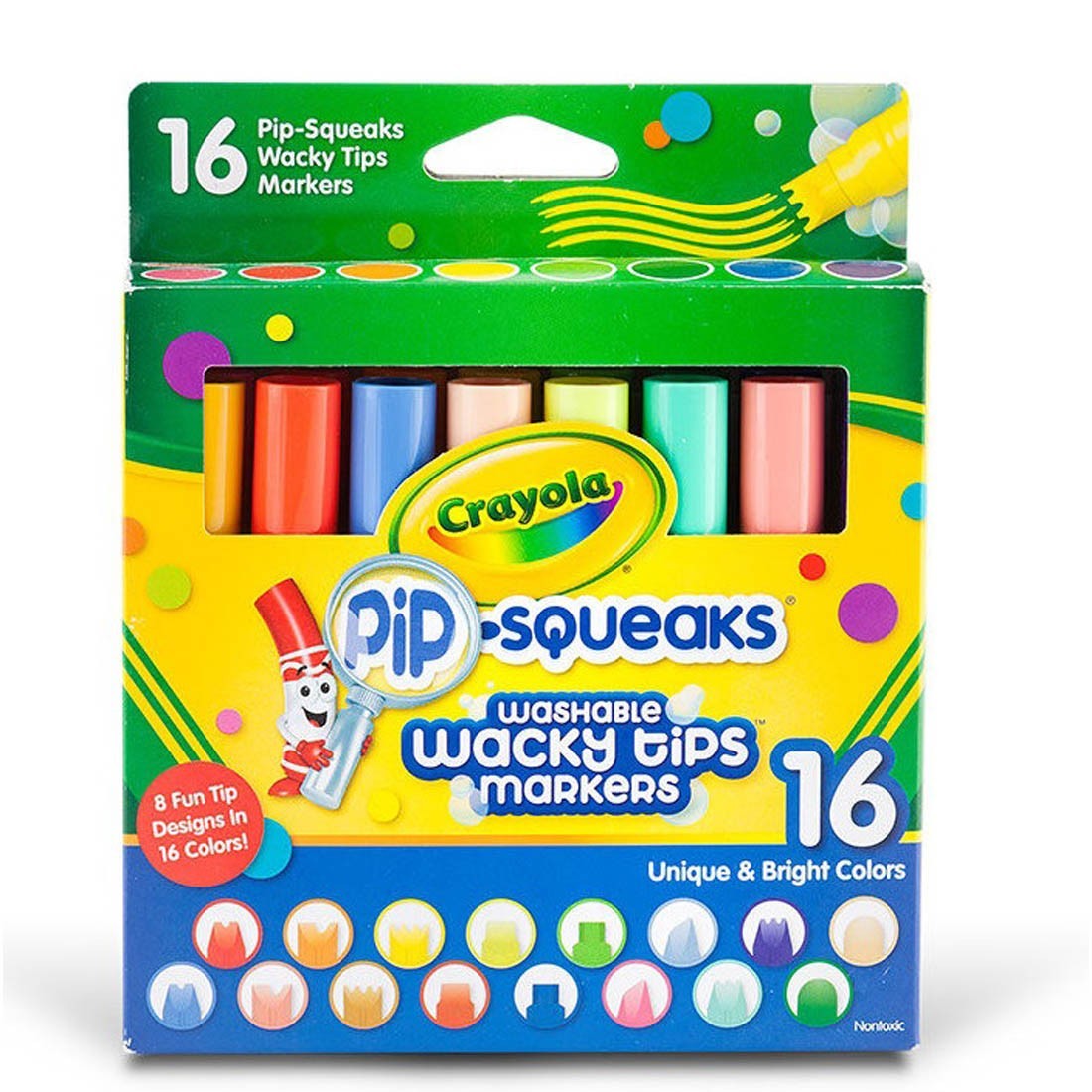 Crayola 588717: PIP Squeaks Marker Stamps – Assorted – 16 / Pack
