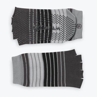 GAIAM Grey Toeless Yoga Socks