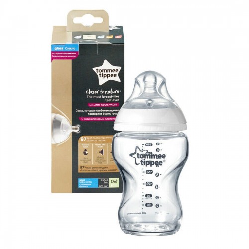 Tommee Tippee Baby Bottle Glass 250ml