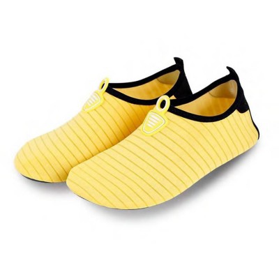 Aqua Solid Yellow Beach Shoes
