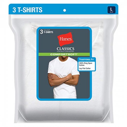 Buy Hanes Ultimate Men's FreshIQ ComfortSoft Crewneck Undershirt 3-Pack -  Hanes, delivered to your home