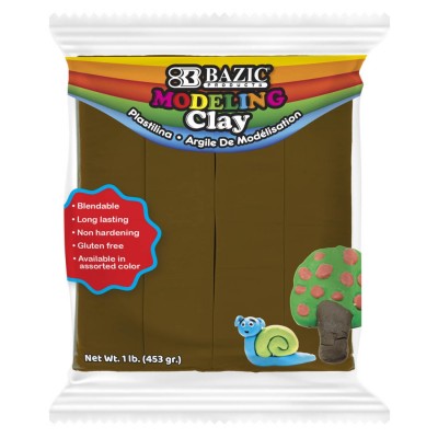 BAZIC 1 lb Brown Modeling Clay