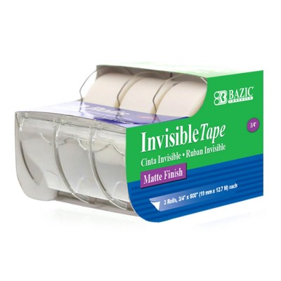 BAZIC Invisible Tape 3 Packs