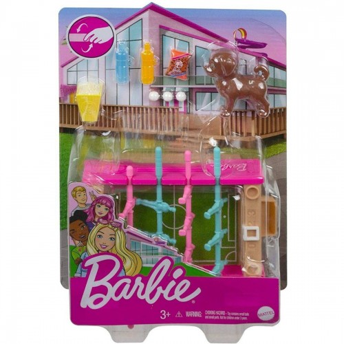 Barbie Mini Football Table with Pet