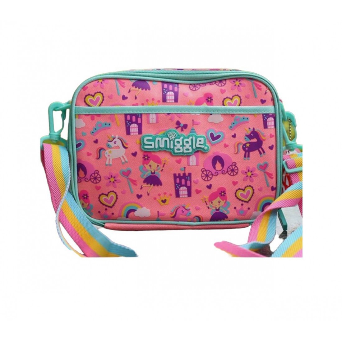Buy Smiggle Giggle Kids School Lunchbox with Carry Handle and Name Label  for Boys and Girls | Heart Print Online at desertcartINDIA