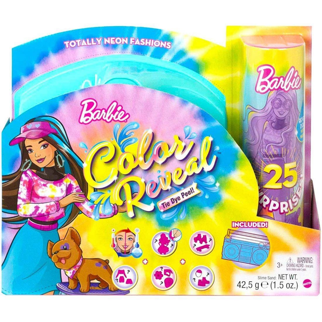 Buy Barbie Color Reveal Barbie Doll - Tie Dye Peel - Barbie, delivered ...