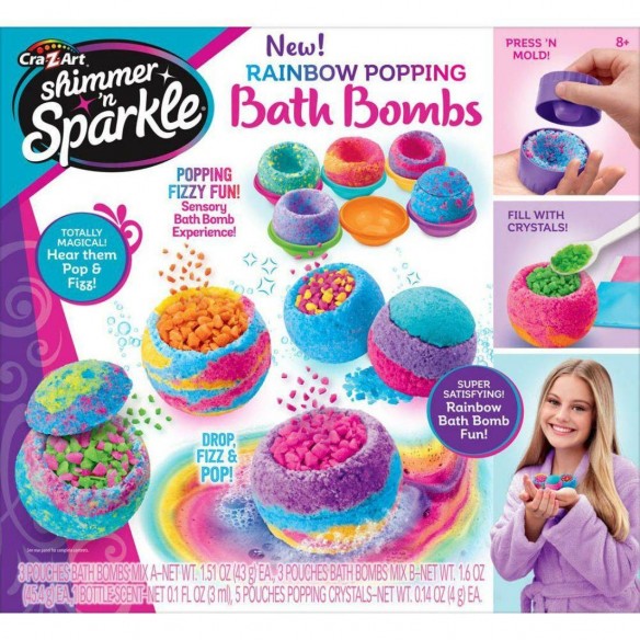 Shop Cra-Z-Art Shimmer N Sparkle Rainbow Popping Bath Bombs - Cra 