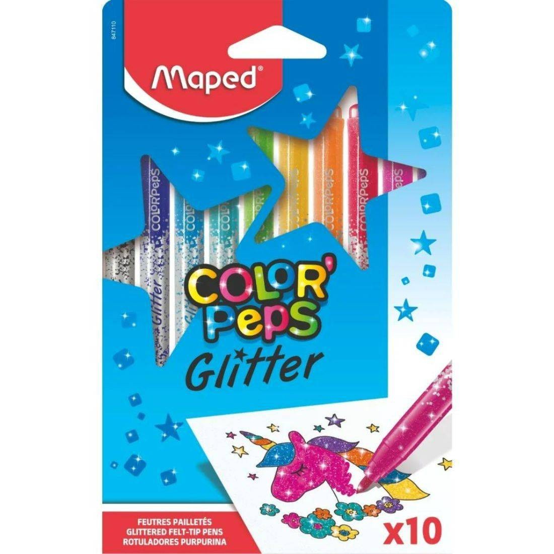 Maped Kit de coloriage Glittering COLOR'PEPS, 31 pièces