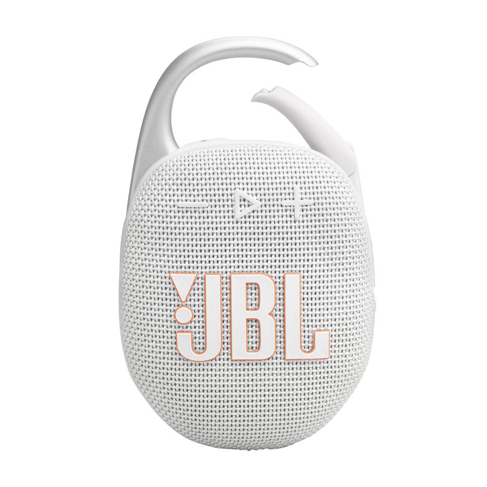 JBL Clip 5 Portable Bluetooth Speaker - White - Image 2