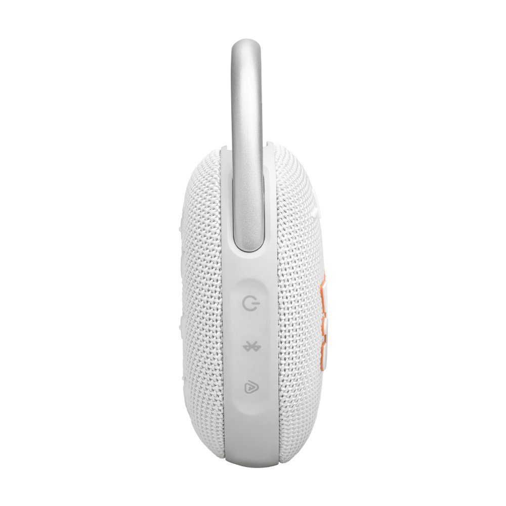 JBL Clip 5 Portable Bluetooth Speaker - White - Image 4