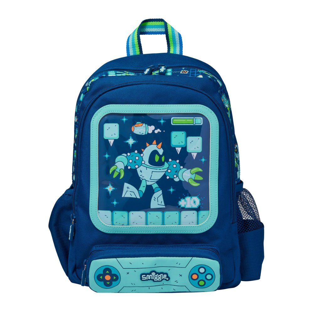 Smiggle Junior Character Backpack - Gaming Turquoise
