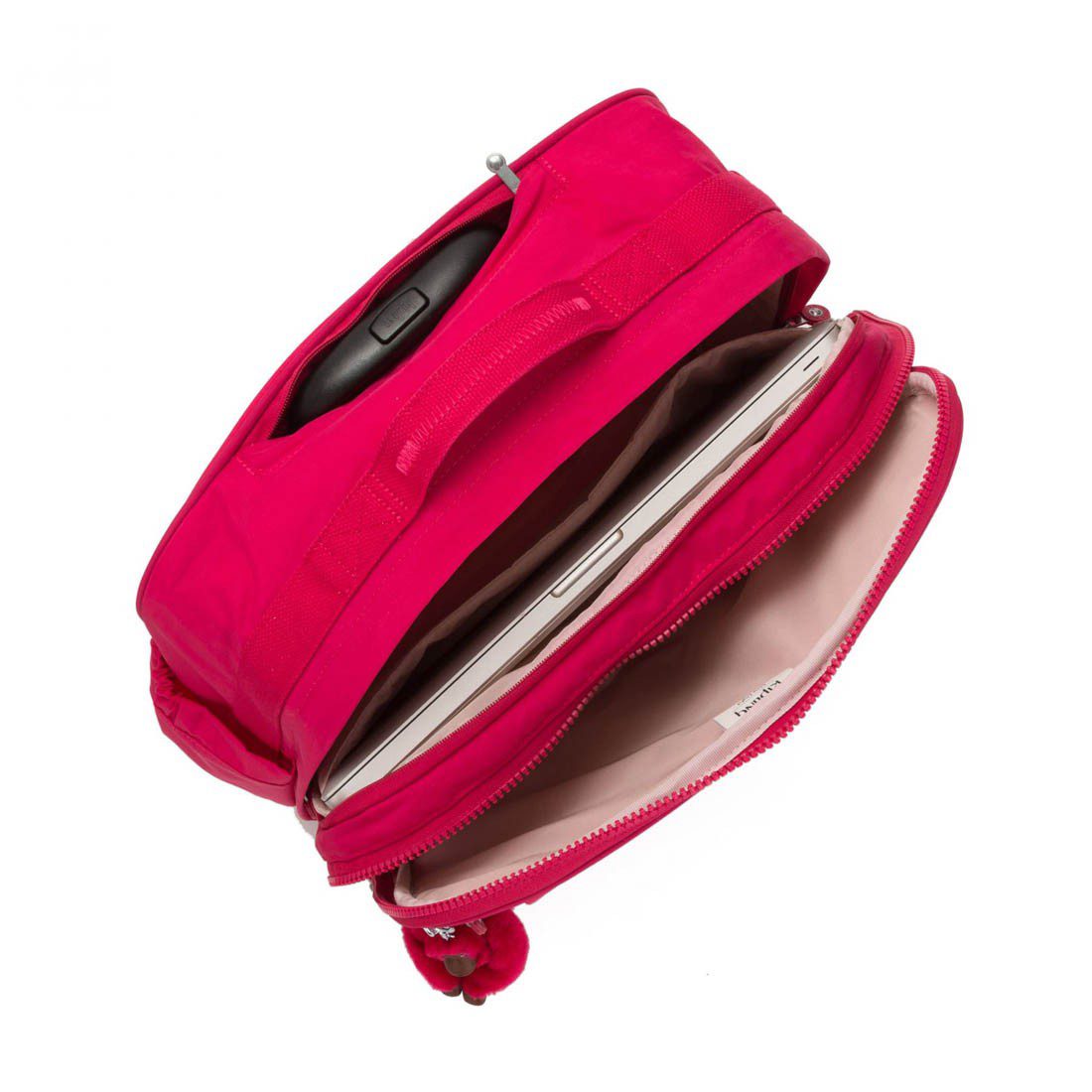 Kipling Wheeled Bag True Pink - Image 4