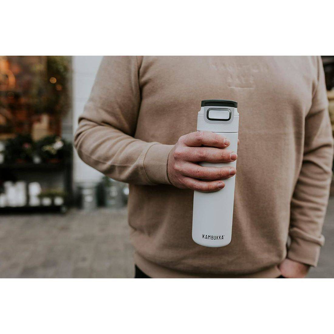 Kambukka Elton Insulated Chalk White Bottle 600ml - Image 3