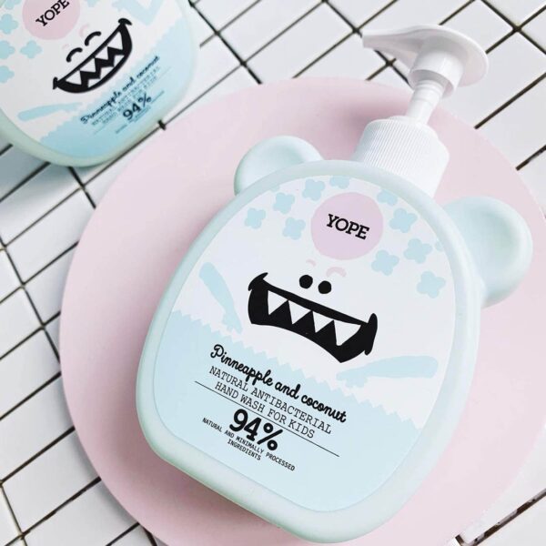 YOPE Hand Soap for Kids Pineapple and-Coconut 400ml PAO/ Mydto Ananas Kokos