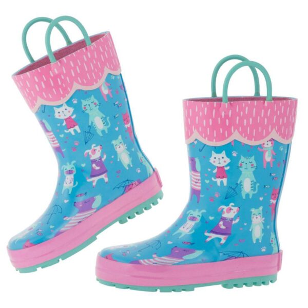 Stephen Joseph Kids Rain Boots Cats & Dogs