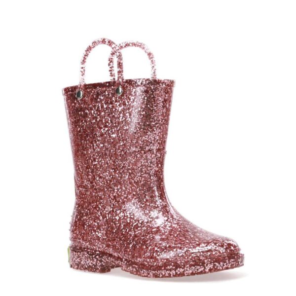 Western Chief Kids Glitter PVC Pink Rain Boots
