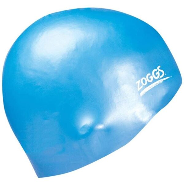 Zoggs Easy-Fit Silicone Swimming Cap Light Blue