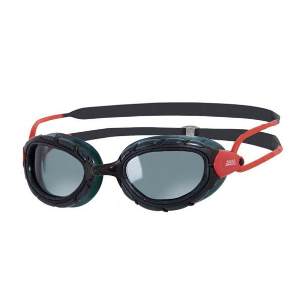 Zoggs Predator Polarized Goggles - Black & Red