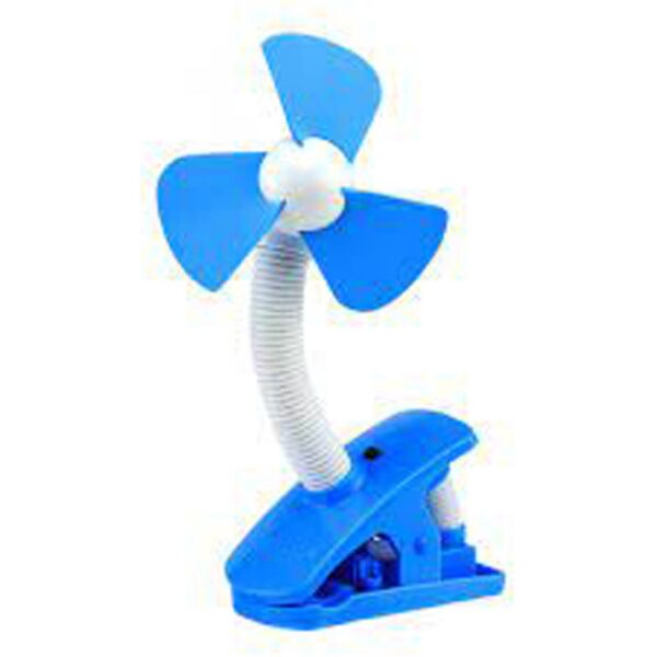 O2COOL Battery Operated Clip Fan Light Blue&White