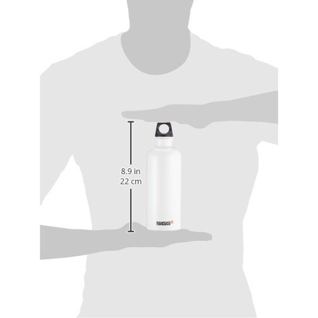 Sigg Traveller White Stainless Steel Water Bottle 0.6L - Image 3