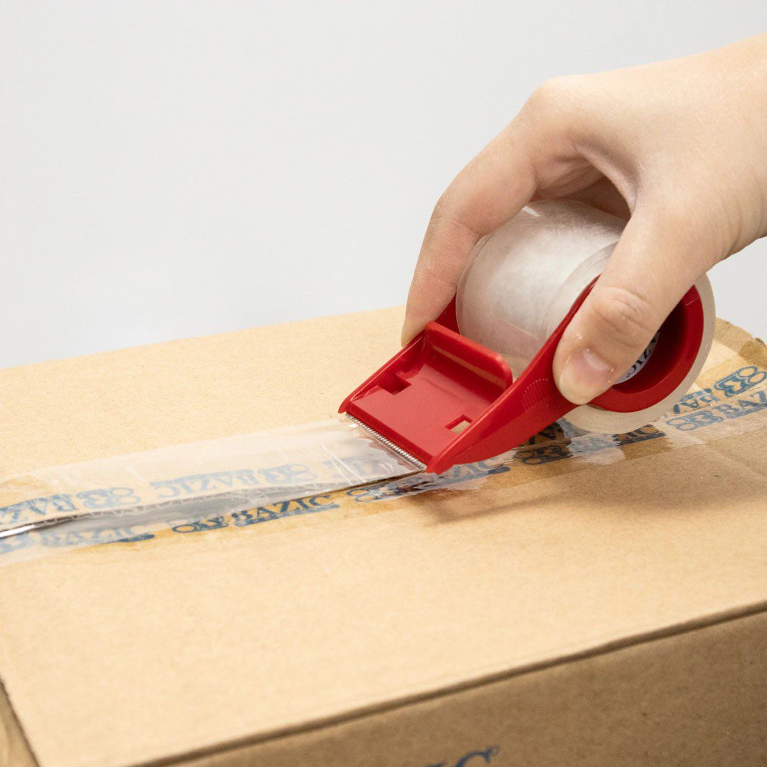 BAZIC Clear Packing Tape with Dispenser - Image 2
