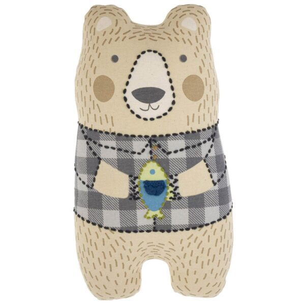 Stephen Joseph Embroidered Pillows Bear