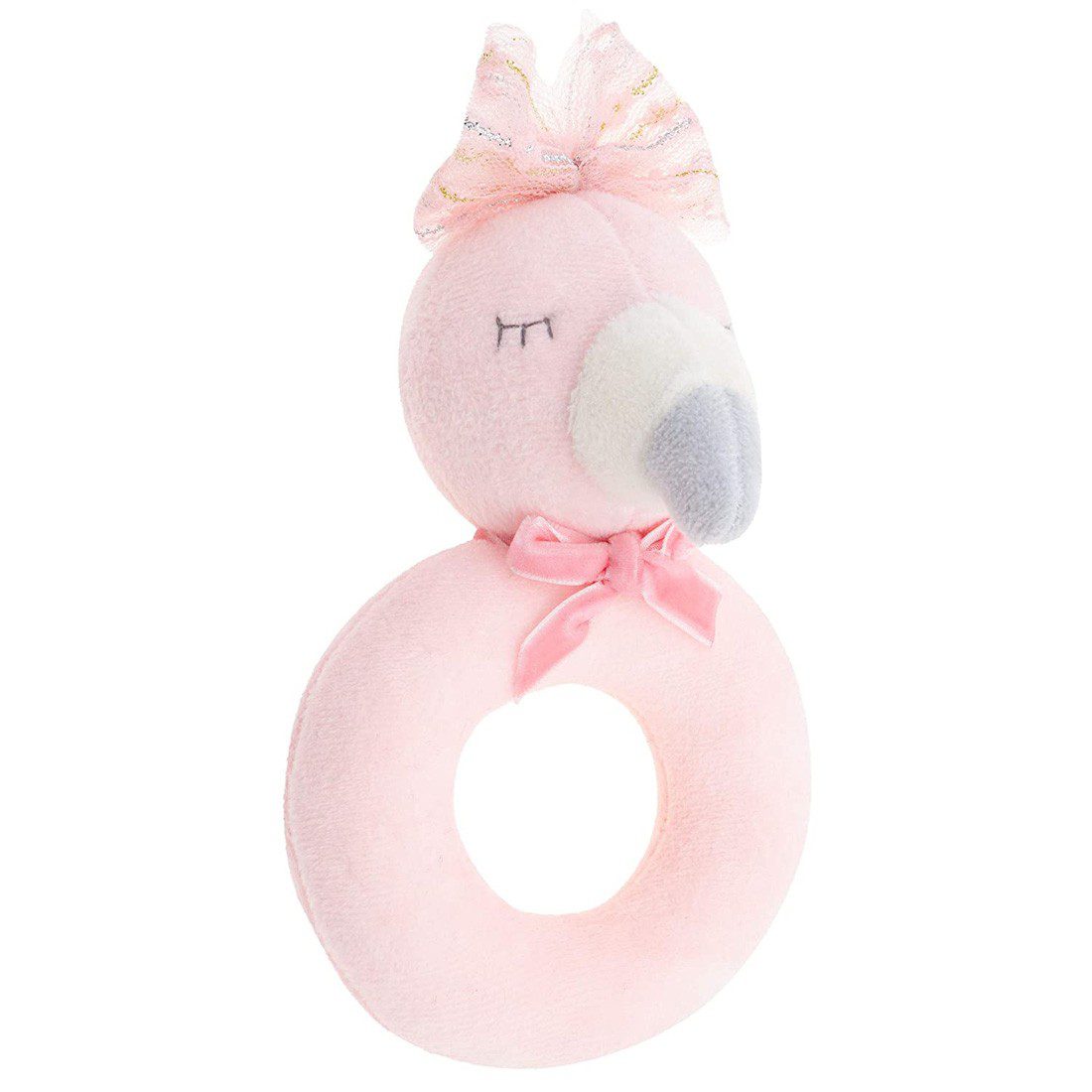 Stephen Joseph Ring Rattles Flamingo