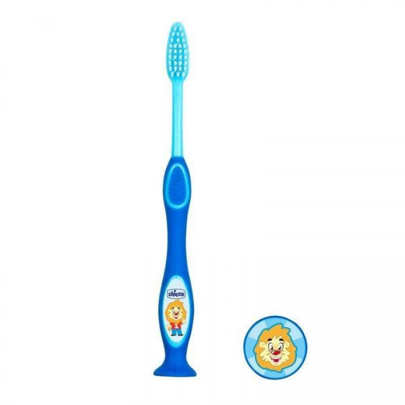Chicco Milk Teeth Toothbrush 3-6 Years - Blue / Green - Image 3