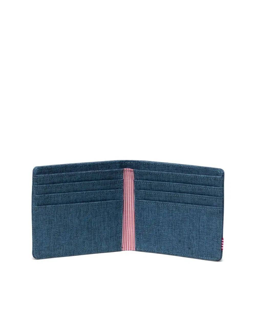 Herschel Roy RFID Copen Blue Crosshatch Wallet - Image 2
