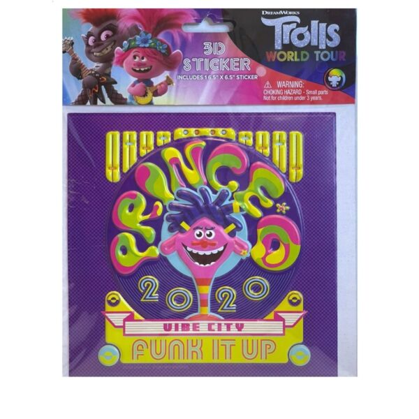 Inkology Trolls Jumbo 3D Sticker