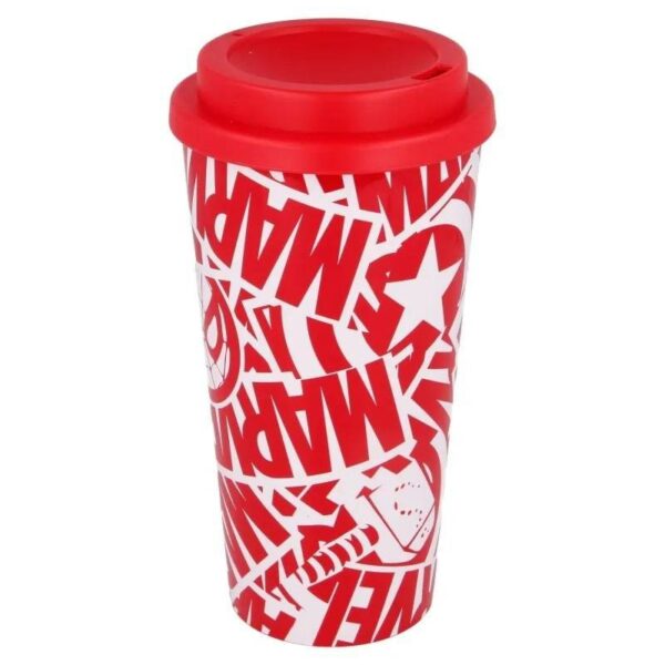 Stor Young Adult Large Double Walled Coffee Tumbler Marvel Avengers 520 ML