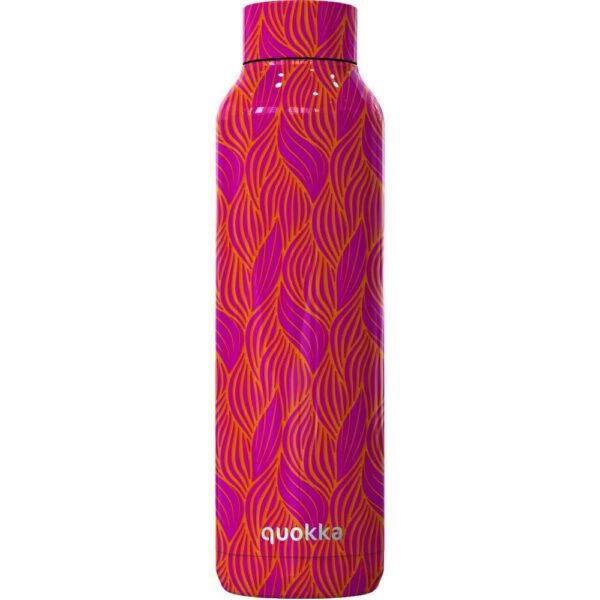 Quokka Thermal Stainless Steel Water Bottle Solid Orange Bloom 630 ML