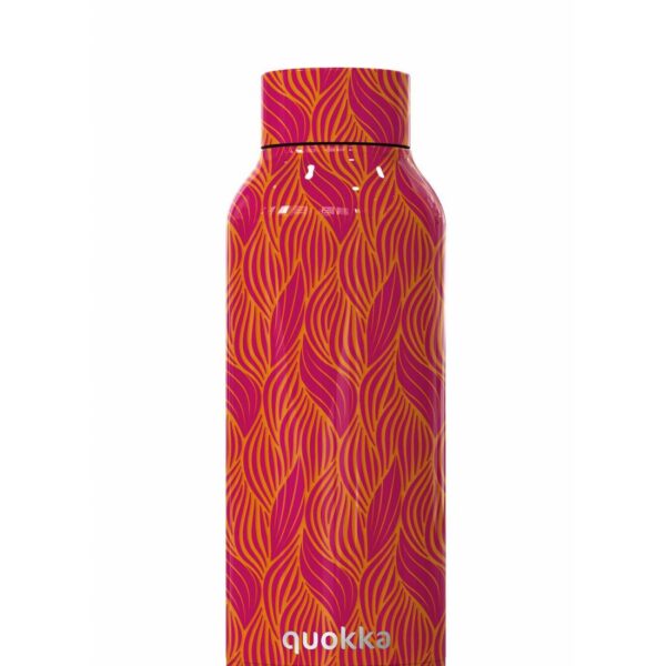 Quokka Thermal Stainless Steel Water Bottle Solid Orange Bloom 510 ML