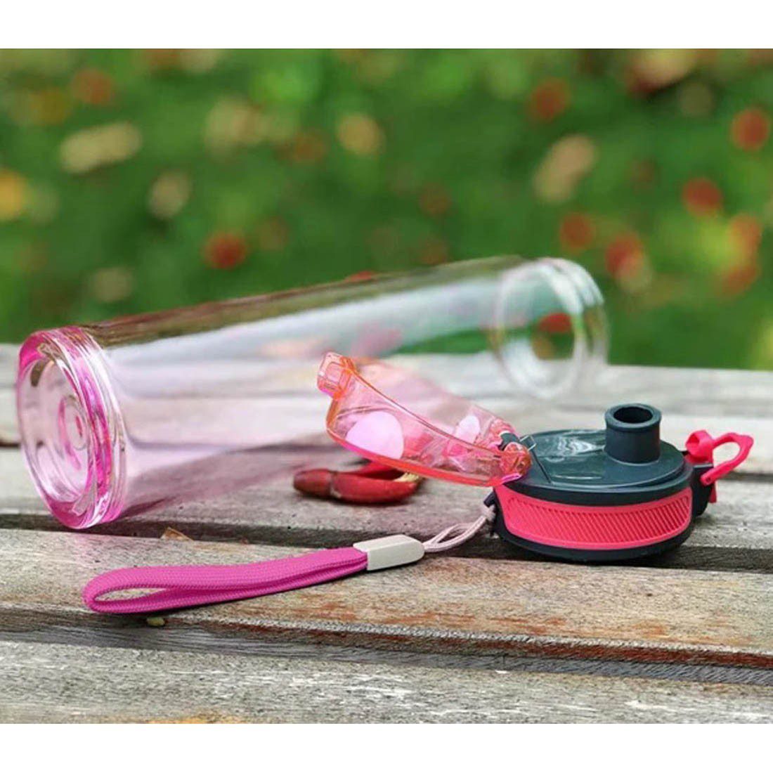 Aware Glass Water Bottle Pink - Image 3