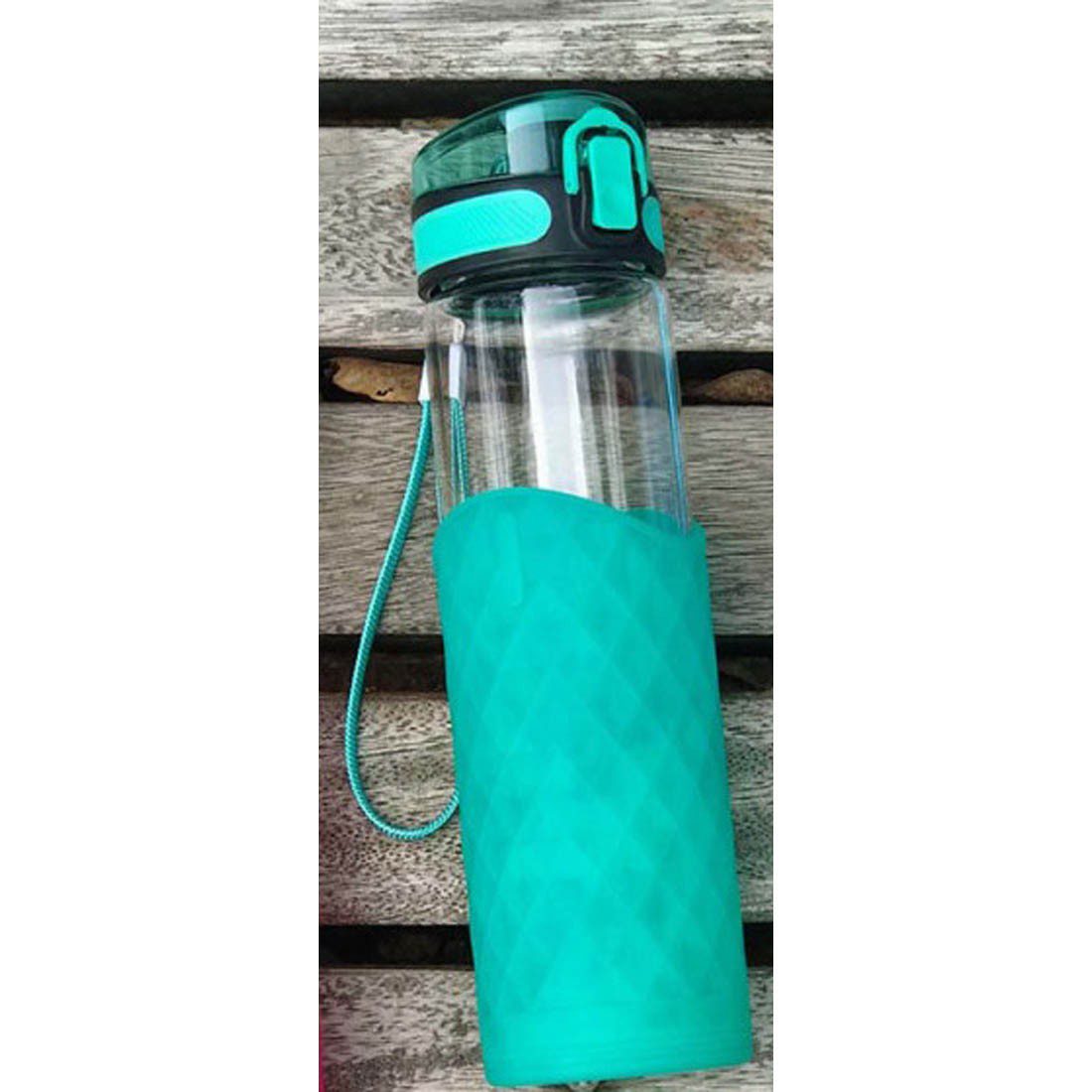 Aware Glass Water Bottle Green - Image 3