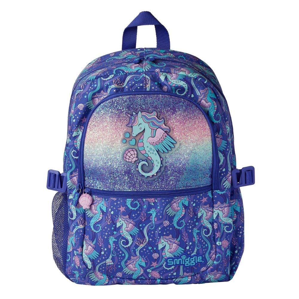 Smiggle Attach Backpack - Sea Horse Purple