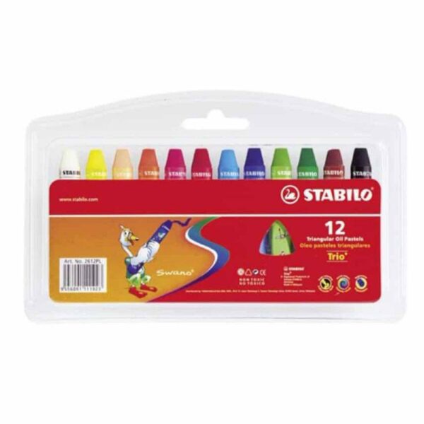 Stabilo Trio Oil Pastel Colors Pack Of 12
