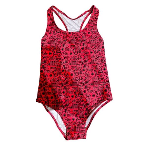 SlipStop Summer Art Girls Swimsuit