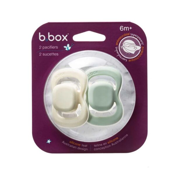 b.box Silicone Soother Twin Pack 6m+