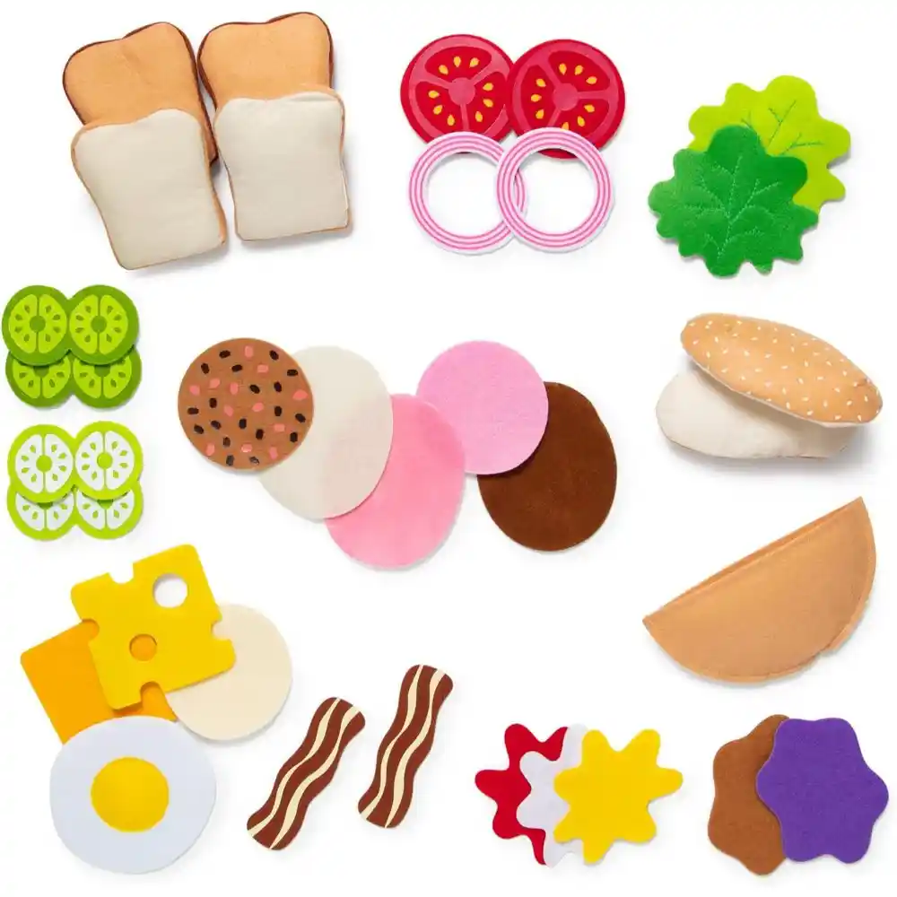 Melissa & Doug Felt Food Sandwich Play Set - Image 2
