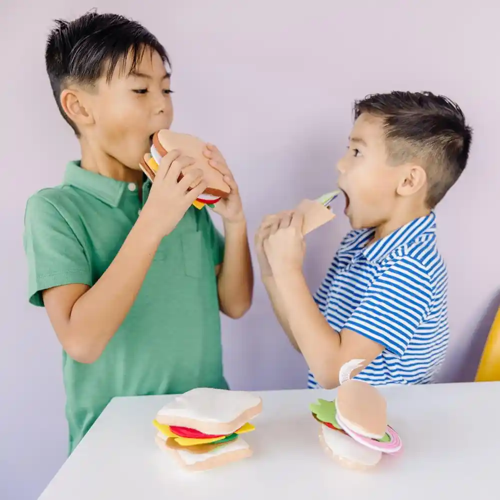 Melissa & Doug Felt Food Sandwich Play Set - Image 3